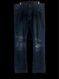 “Change” Paint Splatter Denim