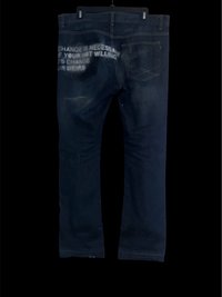 “Change” Paint Splatter Denim